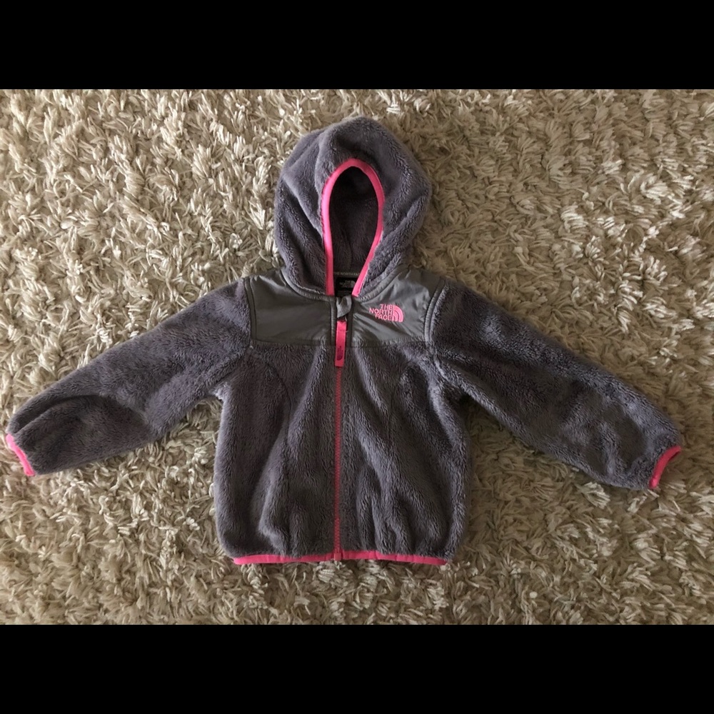 The North  Face OSO Hoodie size 2T Gray and pink